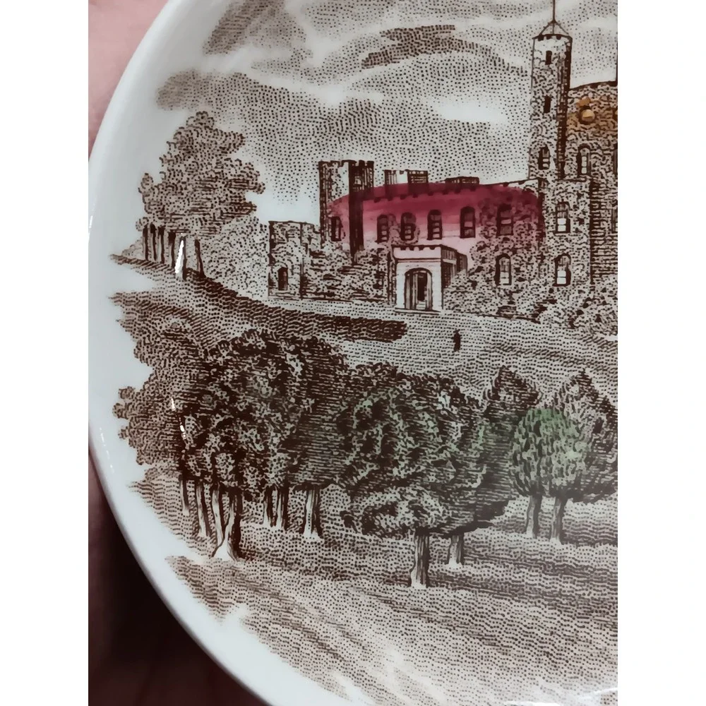 Johnson Bros Norris Castle Collector Plate England Brown Scenic Landscape - Picture 5 of 6